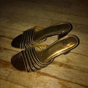 Lifestride Gold/Brown Heels